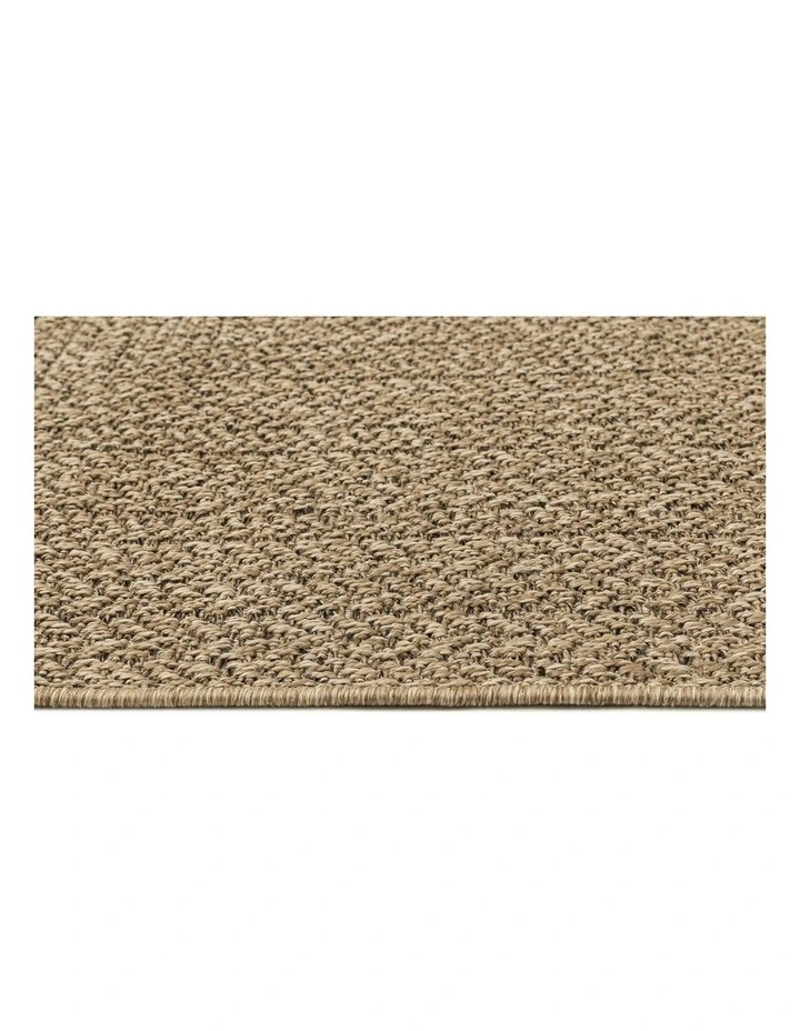 LOOPSIE MANSOURA NATURAL CONCENTRIC RECTANGLES INDOOR OUTDOOR RUG image 4