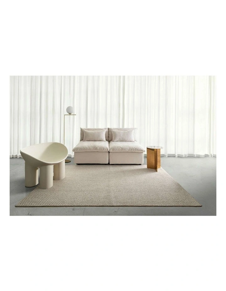 LOOPSIE ABYDOS CREAM INDOOR OUTDOOR RUG image 5