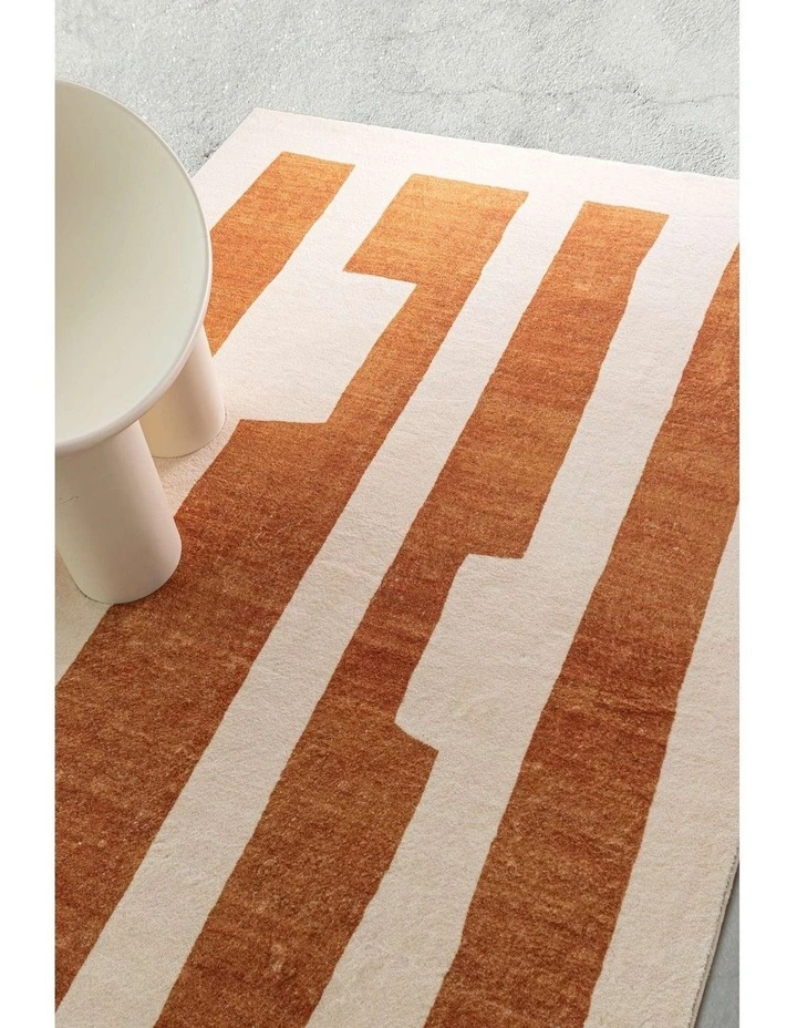 LOOPSIE YORKVILLE BROWN PRINTED WASHABLE RUG image 7