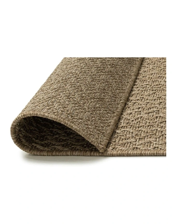 LOOPSIE  ISMAILIA NATURAL HERRINGBONE INDOOR OUTDOOR RUG image 3