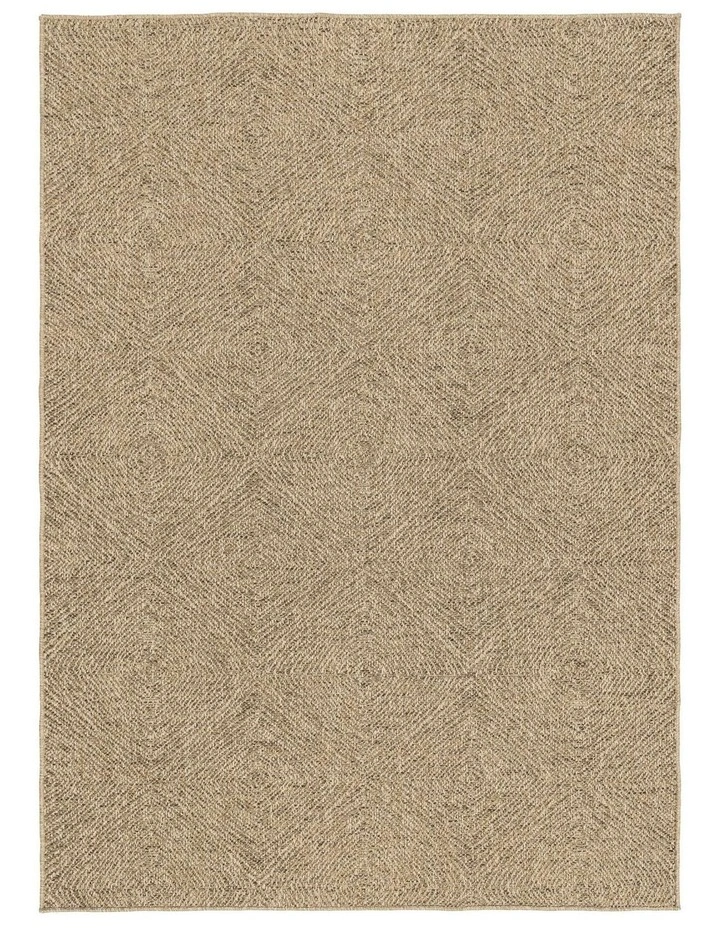 LOOPSIE MINYA NATURAL CONCENTRIC SQUARES INDOOR OUTDOOR RUG image 1