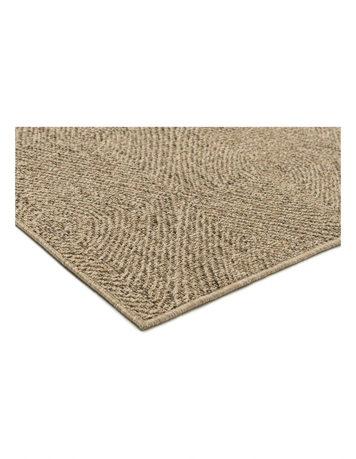LOOPSIE MINYA NATURAL CONCENTRIC SQUARES INDOOR OUTDOOR RUG image 2