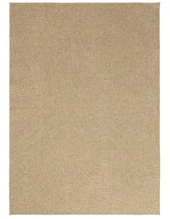 LOOPSIE ASWAN NATURAL CIRCLES INDOOR OUTDOOR RUG