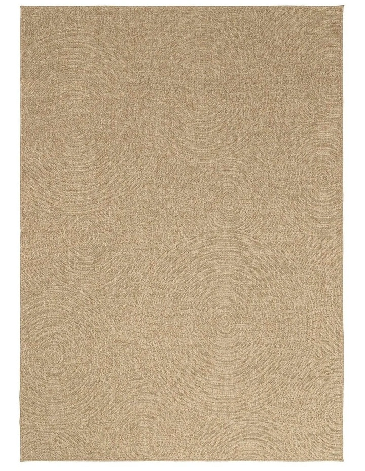LOOPSIE ASWAN NATURAL CIRCLES INDOOR OUTDOOR RUG image 1