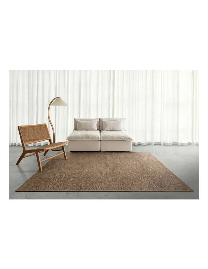 LOOPSIE ASWAN NATURAL CIRCLES INDOOR OUTDOOR RUG image 6