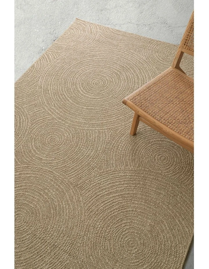 LOOPSIE ASWAN NATURAL CIRCLES INDOOR OUTDOOR RUG image 7