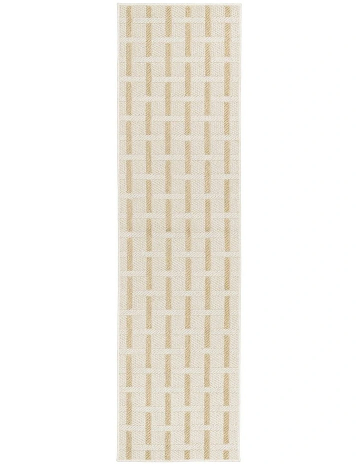 LOOPSIE EDFU CREAM INDOOR OUTDOOR RUNNER RUG image 1