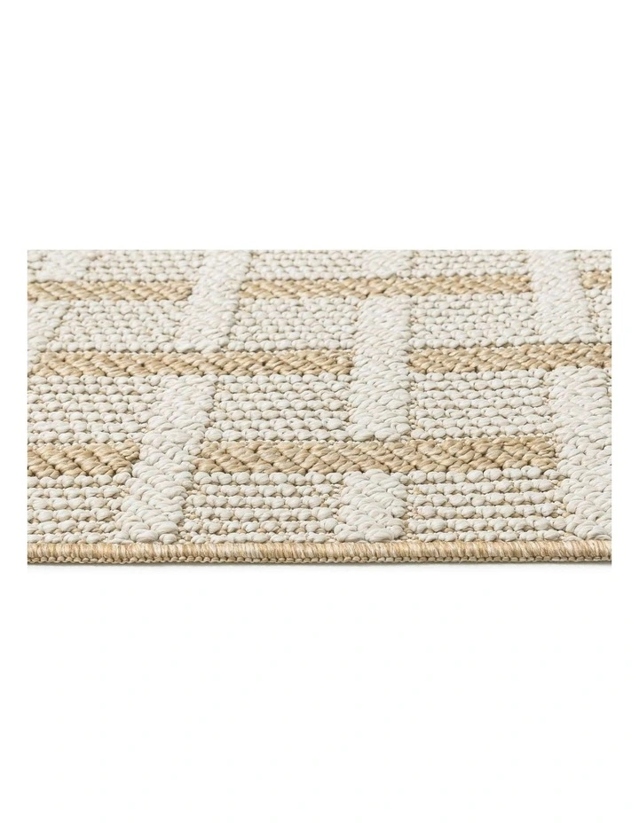 LOOPSIE EDFU CREAM INDOOR OUTDOOR RUNNER RUG image 4