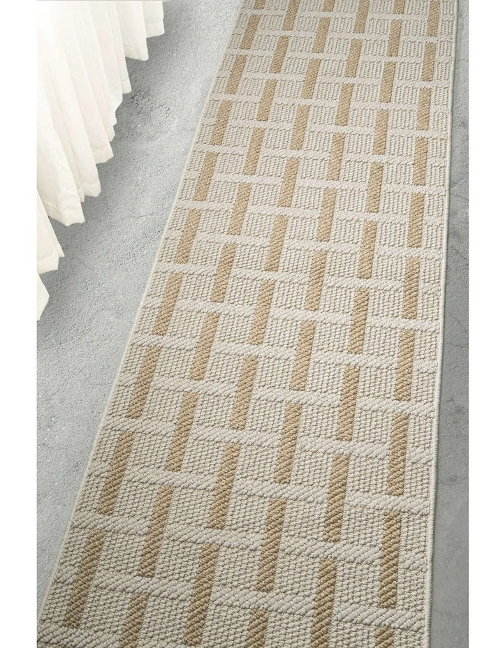 LOOPSIE EDFU CREAM INDOOR OUTDOOR RUNNER RUG image 6