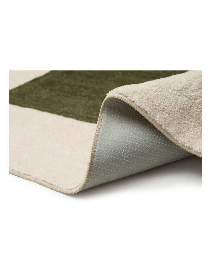 LOOPSIE MULBERRY GREEN PRINTED WASHABLE RUG image 3