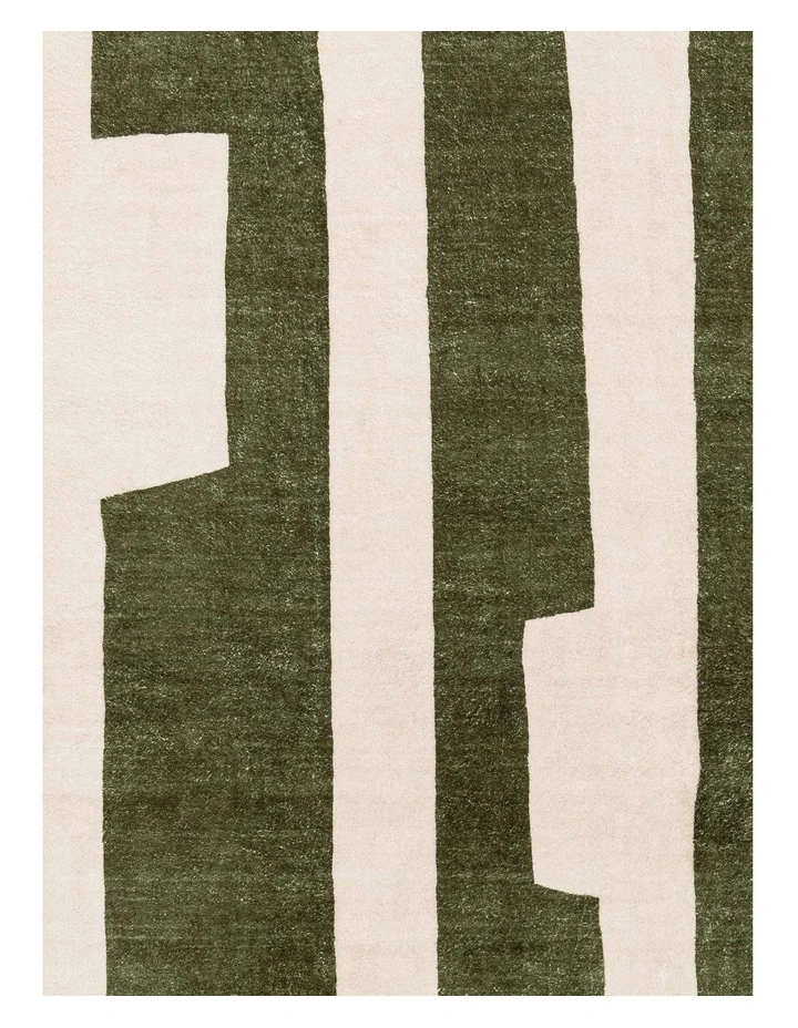 LOOPSIE MULBERRY GREEN PRINTED WASHABLE RUG image 4