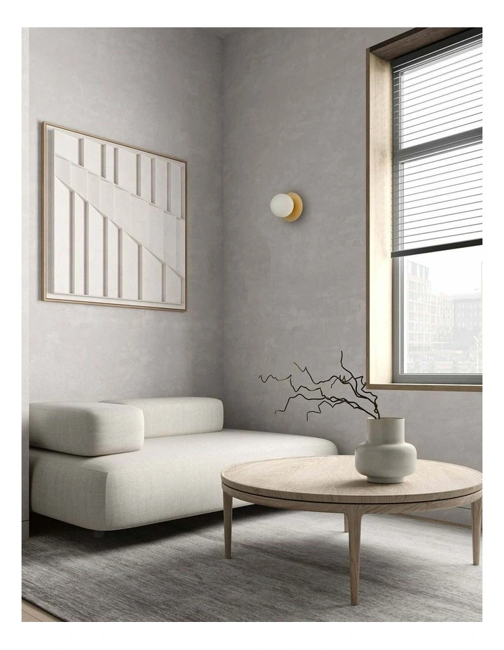 Balle Interior Round Opal Diffuser with Round Base Wall Lights image 2