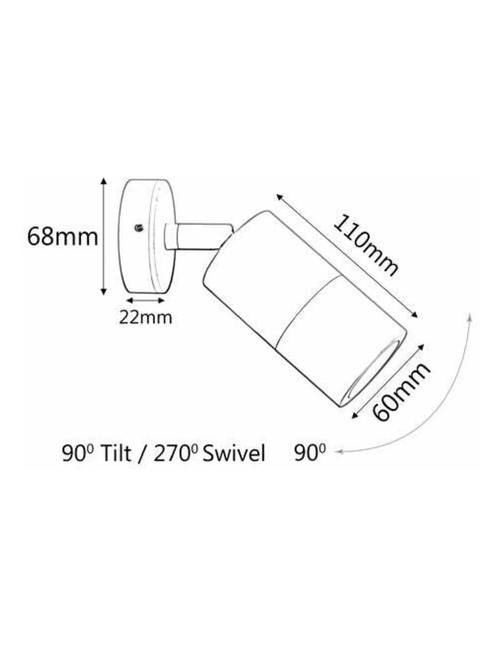 GU10 Exterior Wall Pillar Spot Lights (Aged Brass) IP65 image 3