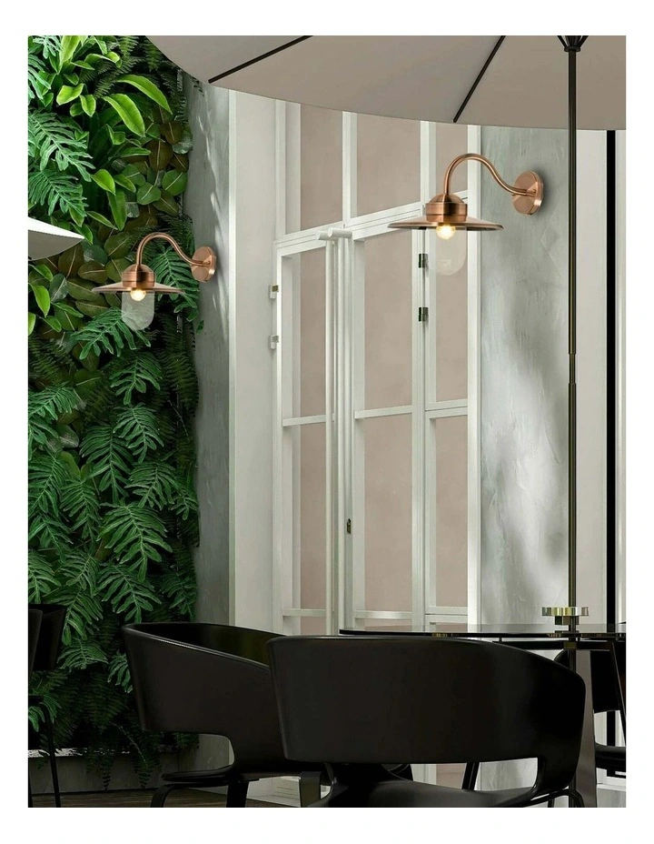 Payong Exterior Sun Hat Shape with Clear Glass Wall Lights IP44 image 2