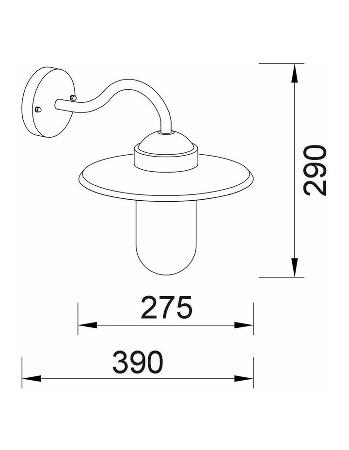 Payong Exterior Sun Hat Shape with Clear Glass Wall Lights IP44 image 2