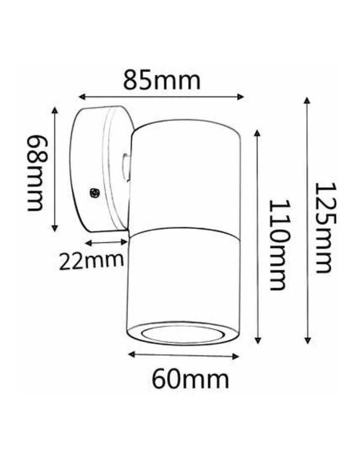 GU10 Exterior Wall Pillar Spot Lights (Solid Polished Brass) IP65 image 4