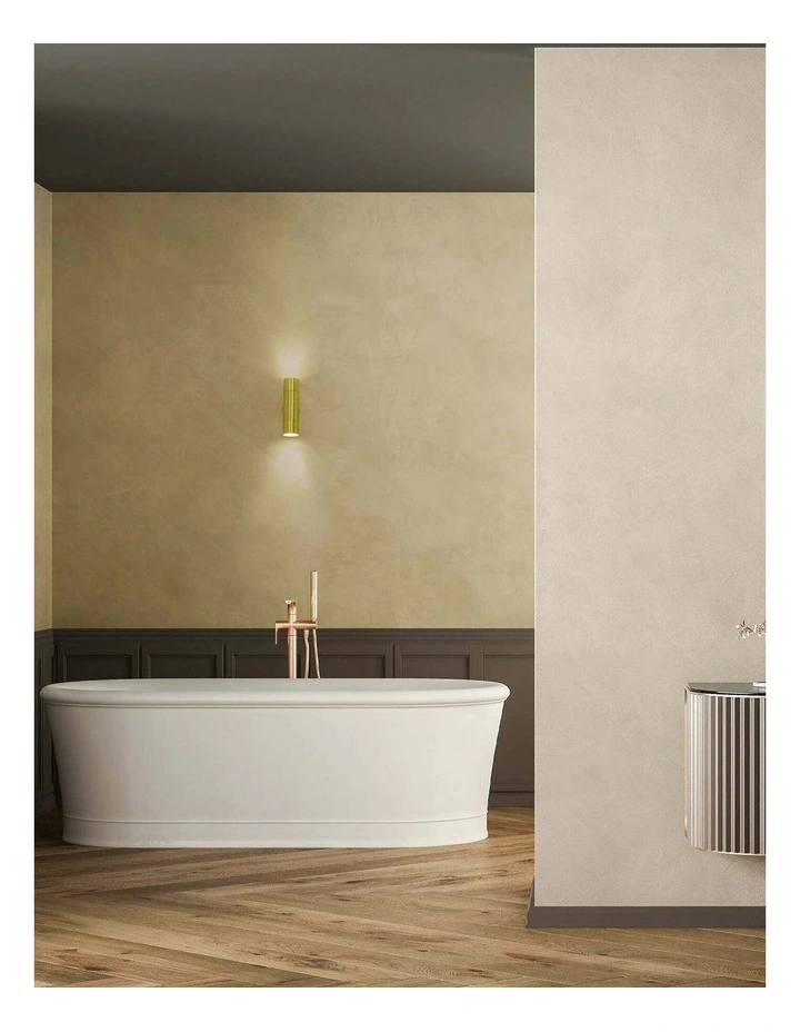 GU10 Exterior Wall Pillar Spot Lights (Solid Polished Brass) IP65 image 3