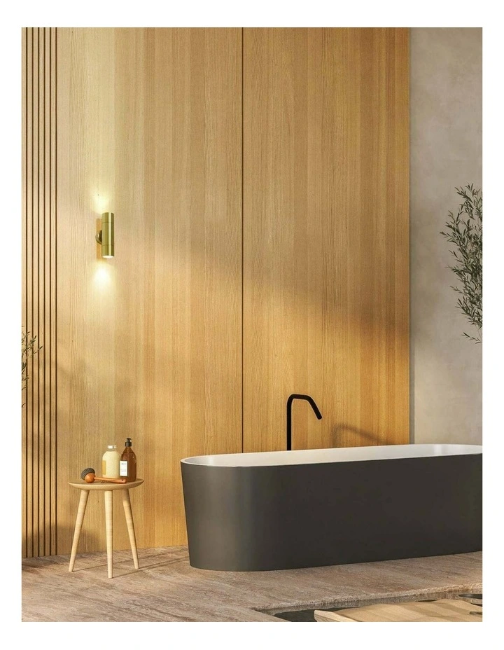 GU10 Exterior Wall Pillar Spot Lights (Solid Polished Brass) IP65 image 4