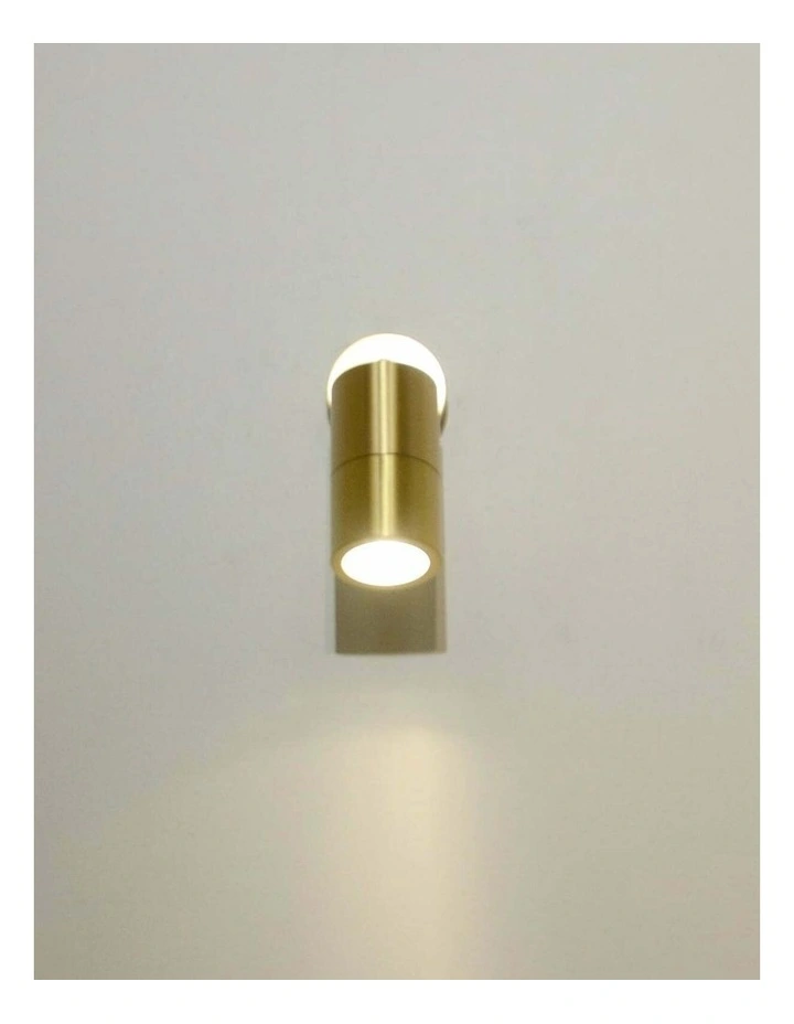 GU10 Exterior Wall Pillar Spot Lights (Solid Polished Brass) IP65 image 3