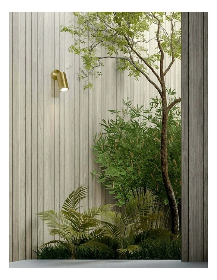 GU10 Exterior Wall Pillar Spot Lights (Solid Polished Brass) IP65 image 4