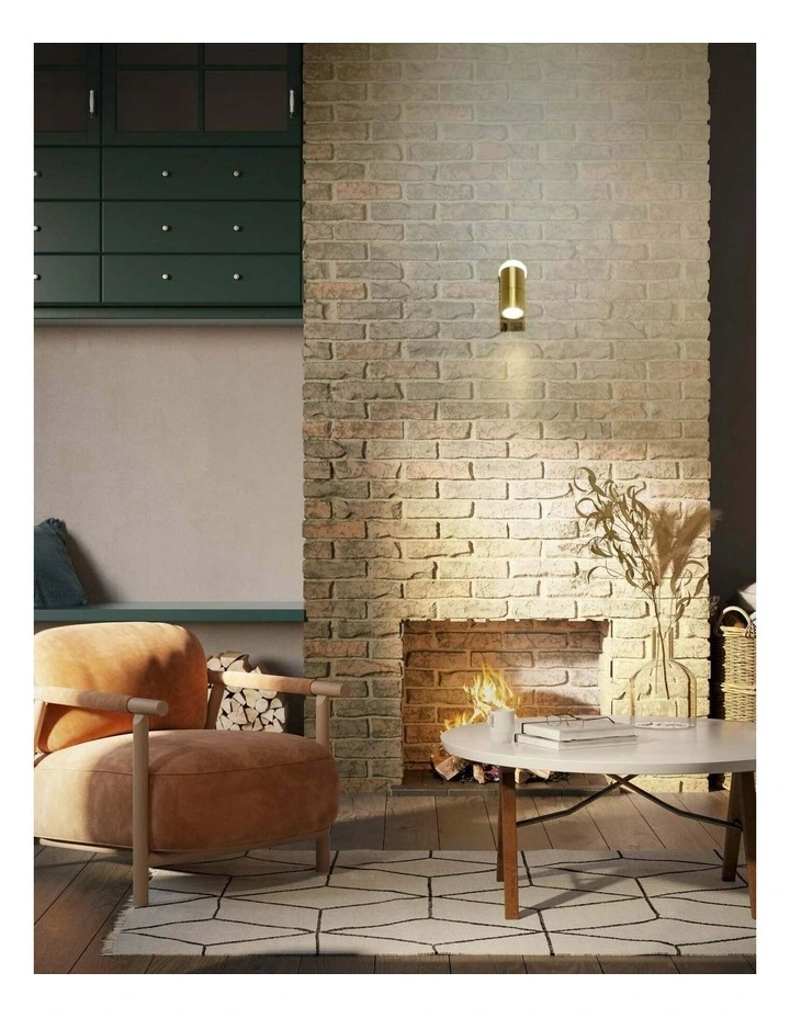 GU10 Exterior Wall Pillar Spot Lights (Solid Polished Brass) IP65 image 5