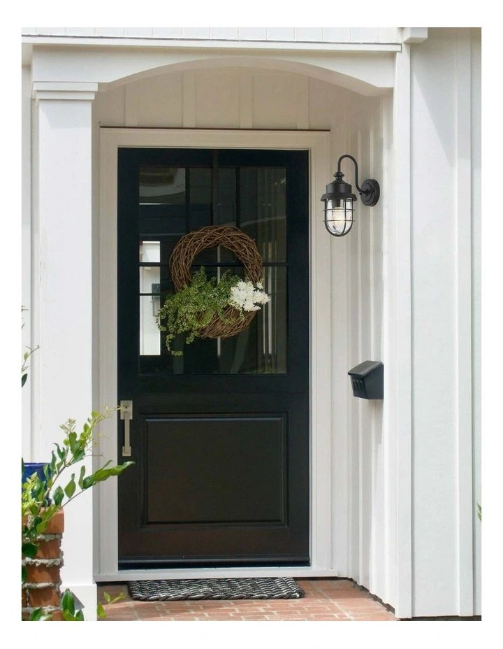 Parol Exterior Cylinder Glass with Cage Wall Lights IP44 image 2