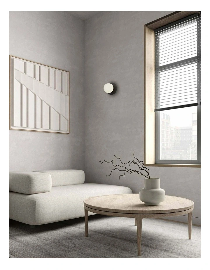 Balle Interior Round Opal Diffuser with Round Base Wall Lights image 3