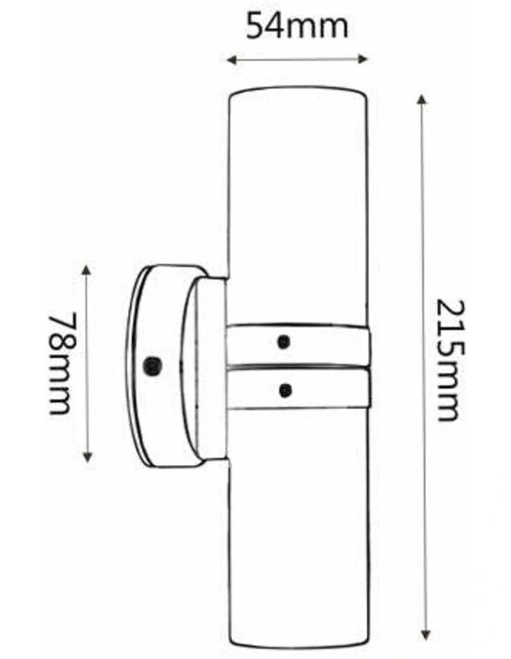 GU10 Exterior Wall Pillar Spot Lights (Light Weight Copper) IP54 image 2