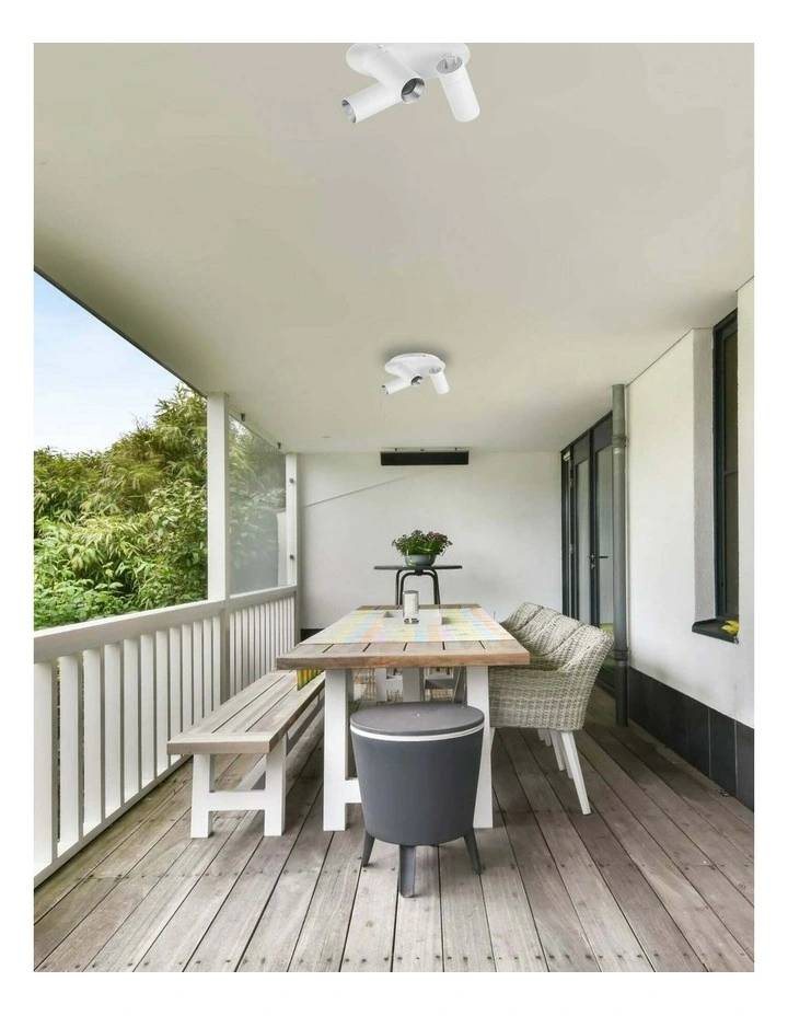Sakup Exterior GU10 Adjustable Ceiling Spot Lights IP54 image 2