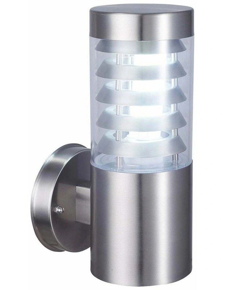 Elanora Exterior E27 Stainless Steel Surface Mounted Wall Lights IP44 image 1