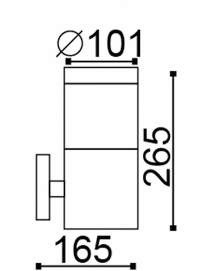 Elanora Exterior E27 Stainless Steel Surface Mounted Wall Lights IP44 image 2