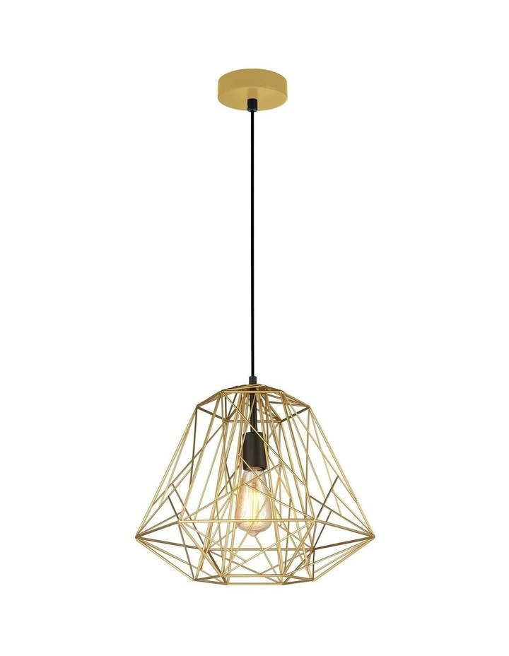 Marte Geometric Design Interior Iron Cage Pendant Lights image 1
