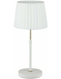 Crecer Interior Slanted Pleated Shade Height Adjustable Table Lamps