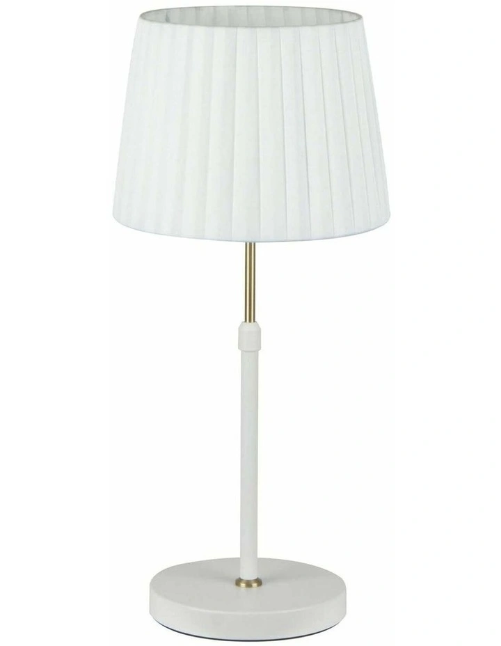 Crecer Interior Slanted Pleated Shade Height Adjustable Table Lamps image 1
