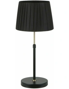 Crecer Interior Slanted Pleated Shade Height Adjustable Table Lamps