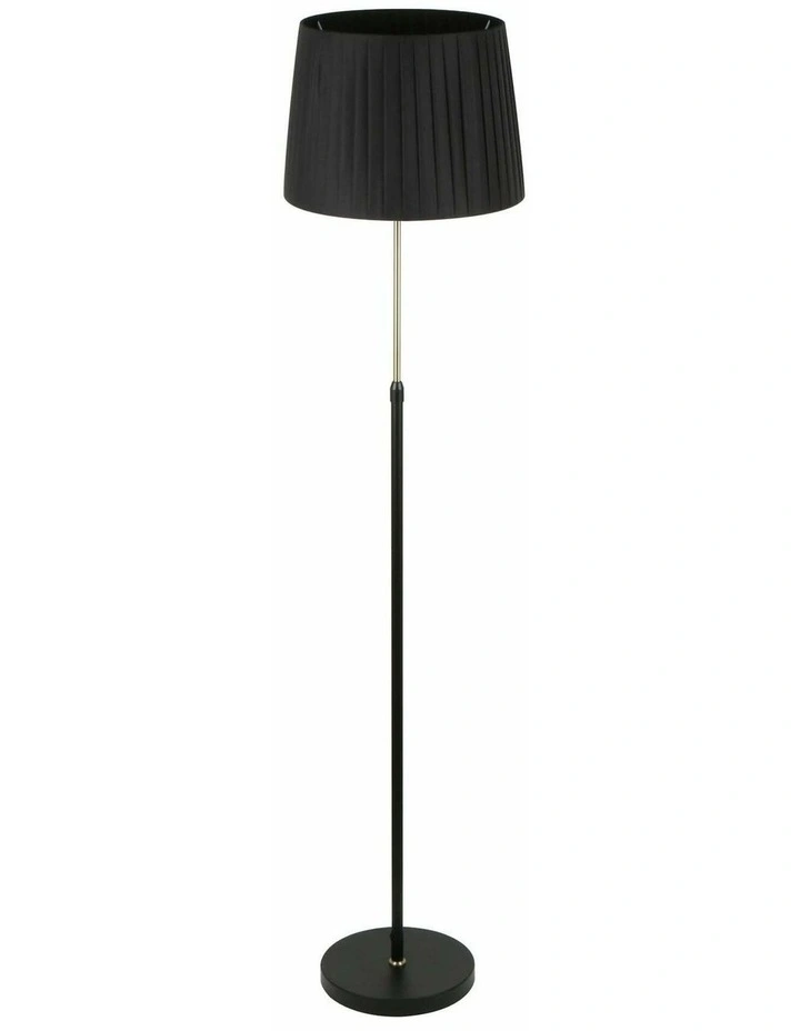 Crecer Interior Slanted Pleated Shade Height Adjustable Floor Lamps image 1