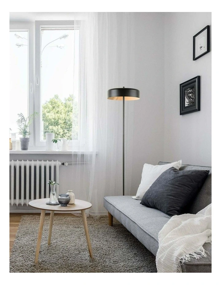 Kello Interior Drum Shade Floor Lamps image 3