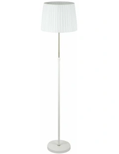 Crecer Interior Slanted Pleated Shade Height Adjustable Floor Lamps
