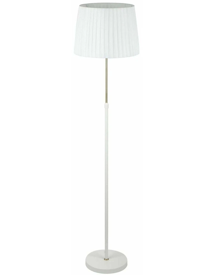 Crecer Interior Slanted Pleated Shade Height Adjustable Floor Lamps image 1
