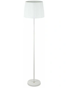 Crecer Interior Slanted Pleated Shade Height Adjustable Floor Lamps