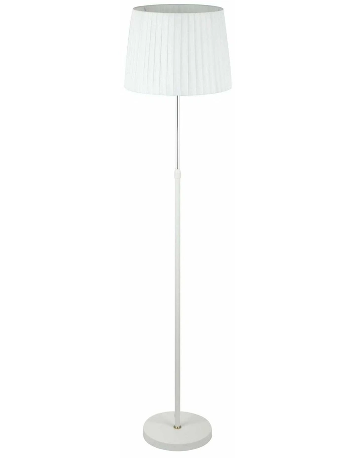 Crecer Interior Slanted Pleated Shade Height Adjustable Floor Lamps image 1