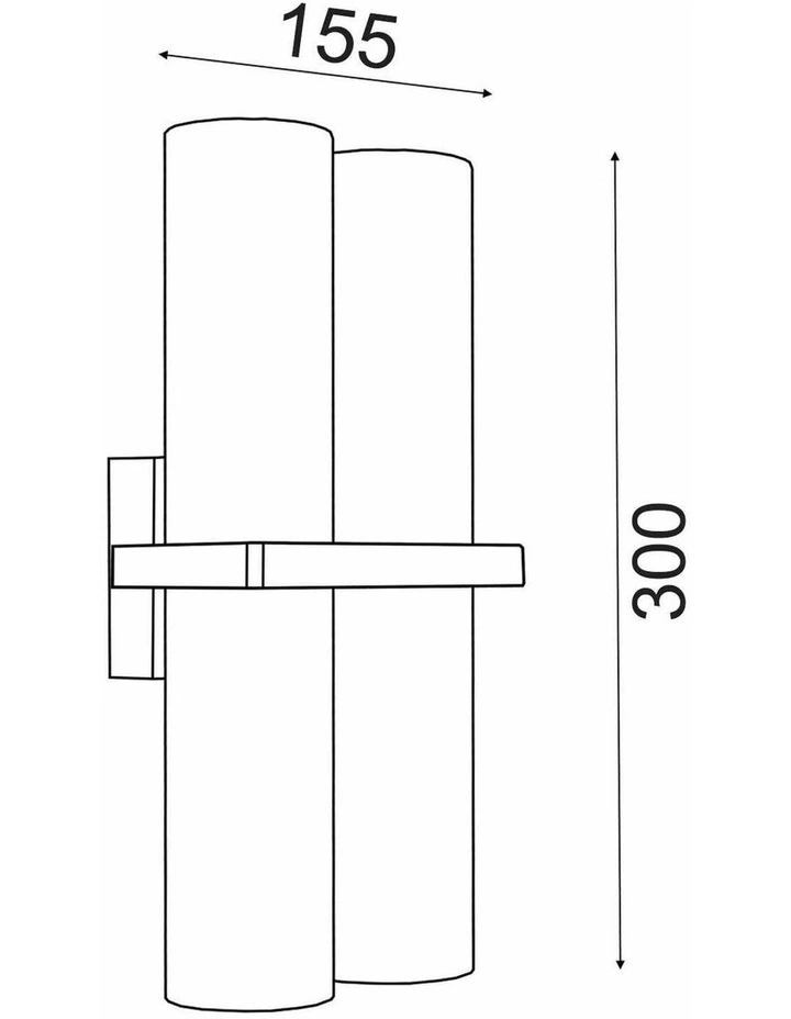 Briller Exterior Black Up/Down Single / Double Pillar Spot Light IP65 image 3