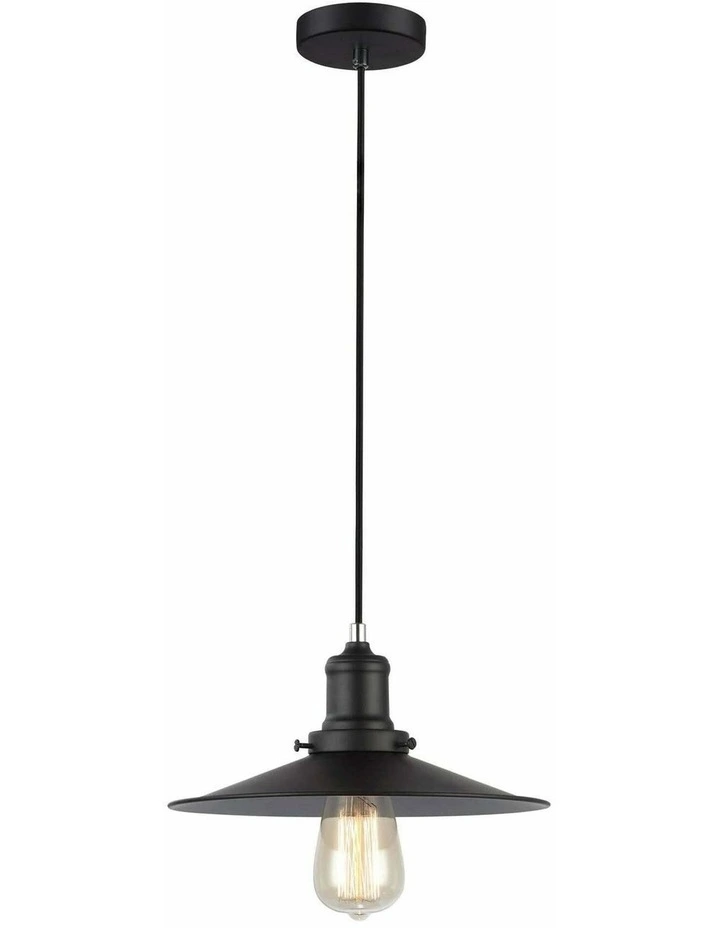 Piatto Industrial Black Coolie Pendant Lights image 1