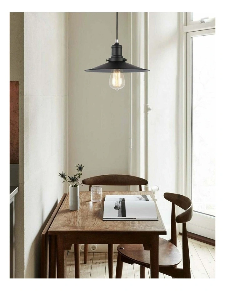 Piatto Industrial Black Coolie Pendant Lights image 2