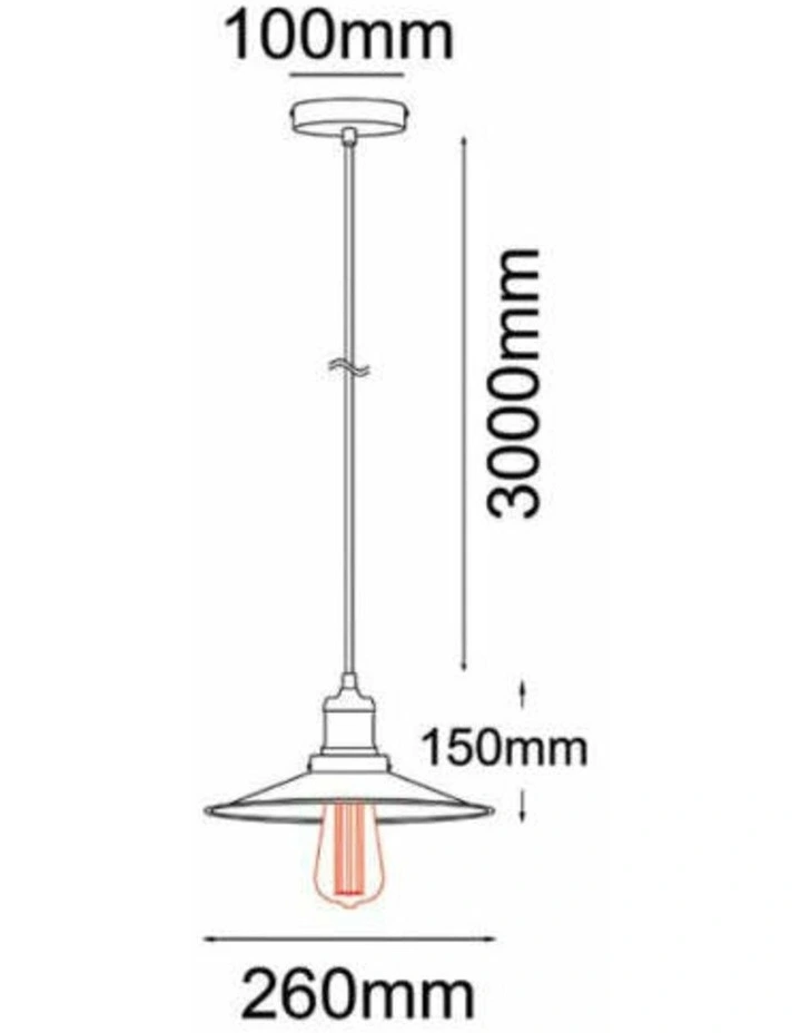 Piatto Industrial Black Coolie Pendant Lights image 4