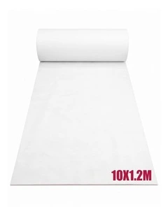 10X1.2M White Carpet Aisle Runner Wedding Party Event Decoration Mat Rug Non-Woven Fabric Indoor
