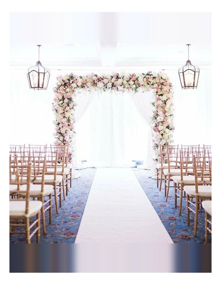 10X1.2M White Carpet Aisle Runner Wedding Party Event Decoration Mat Rug Non-Woven Fabric Indoor image 2