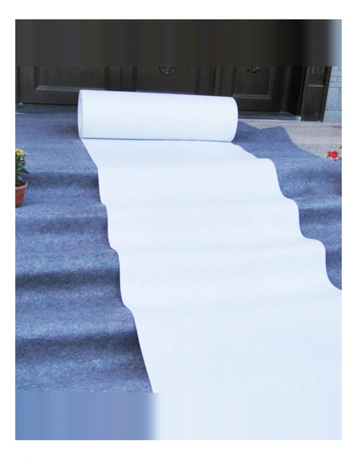 10X1.2M White Carpet Aisle Runner Wedding Party Event Decoration Mat Rug Non-Woven Fabric Indoor image 3