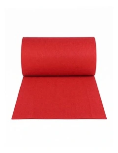 10X1.2M Red Carpet Aisle Runner Wedding Party Event Decoration Mat Rug Non-Woven Fabric Indoor
