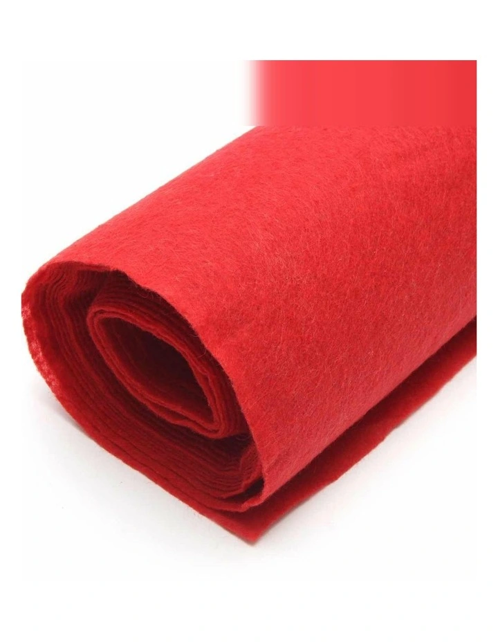 10X1.2M Red Carpet Aisle Runner Wedding Party Event Decoration Mat Rug Non-Woven Fabric Indoor image 3